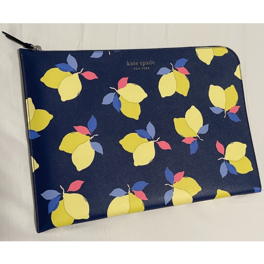 Kate Spade 15” Cameron Lemon L-zip Laptop Sleeve
